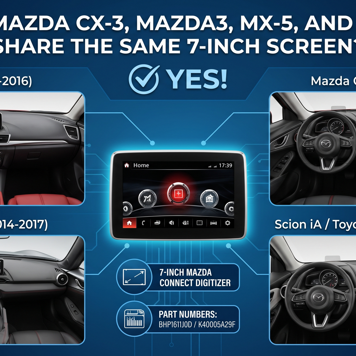 mcmctoyachaページ Do the Mazda CX-3, Mazda3, MX-5, and Scion iA Share the Same 7