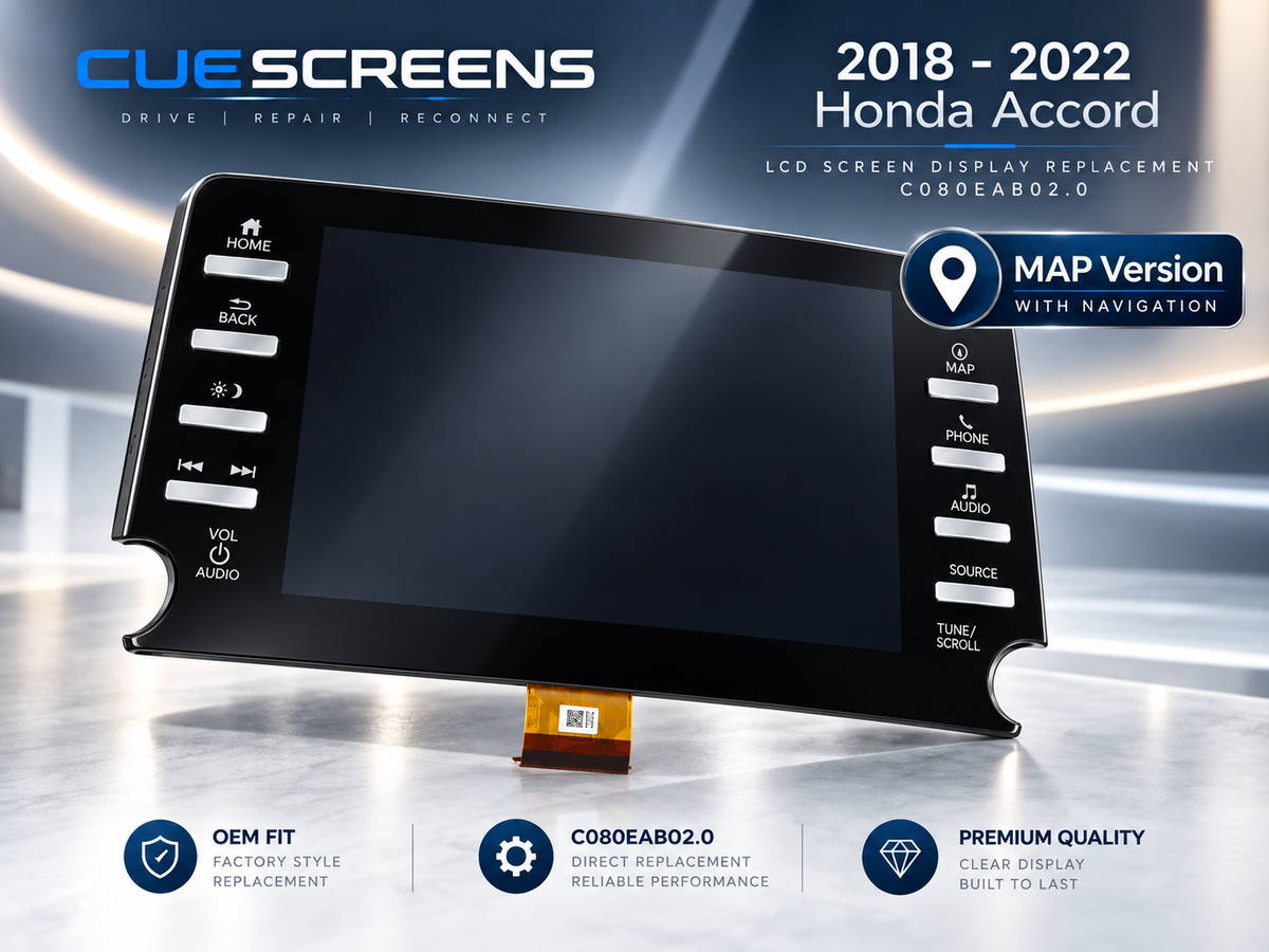 2018–2022 Honda Accord 8" LCD + Touch Screen Replacement – MAP / Navigation Version | C080EAB02.0