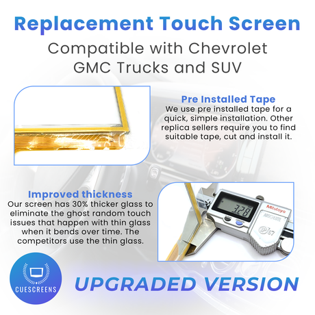 Chevrolet GMC Mylink Intellilink 8" DJ080PA-01A Touch Screen Digitizer-Cuescreens