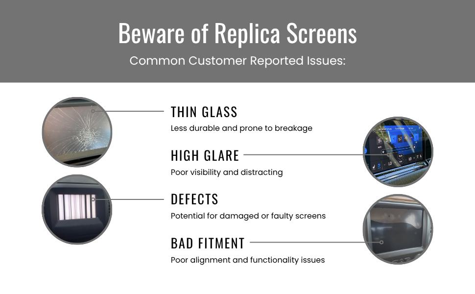 2018-2019 Outback & Legacy 8-Inch TEL/MAP Upgraded Touchscreen Digitizer Replacement – Anti-Glare, Gel-Free, Ultra-Responsive Chip