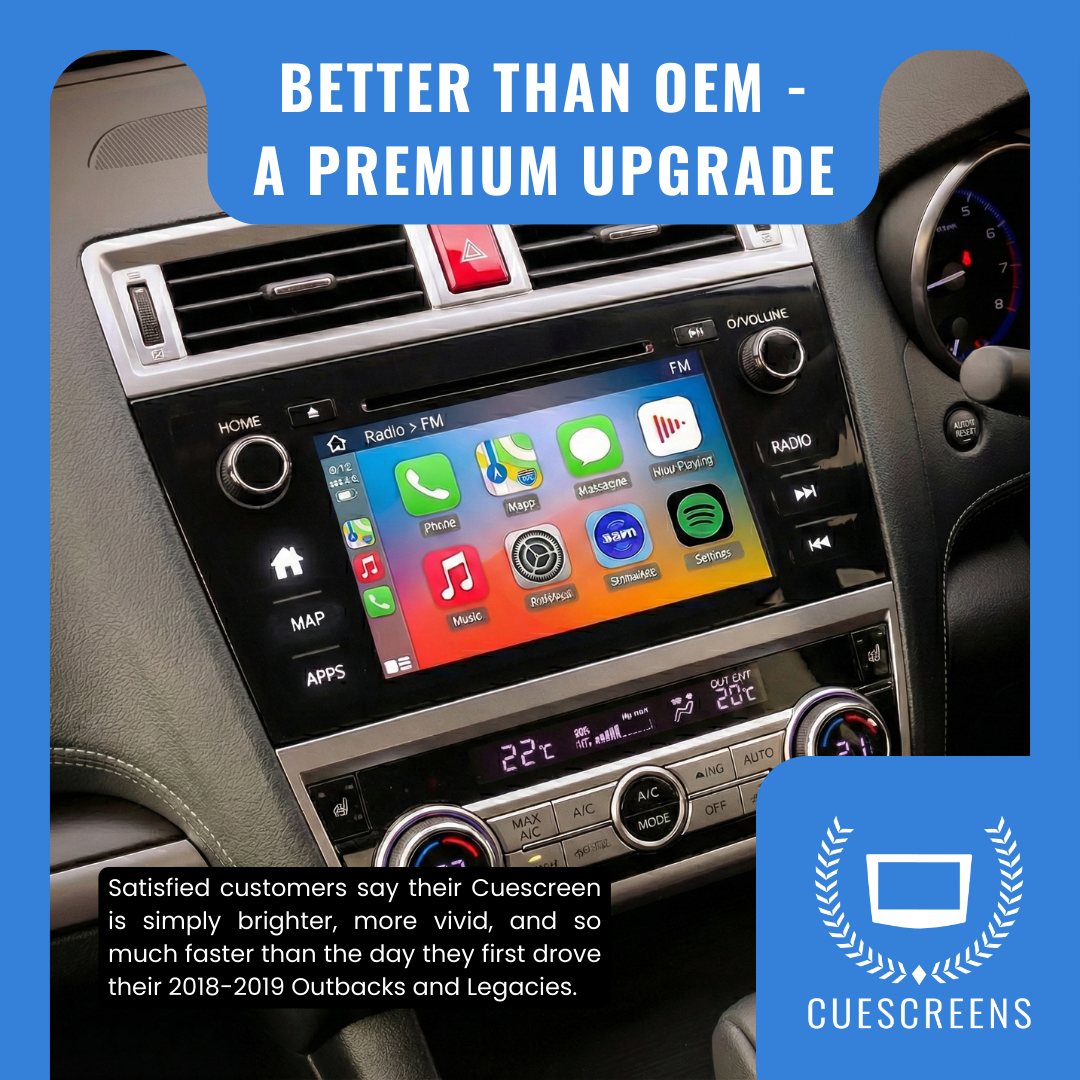 2018-2019 Outback & Legacy 8-Inch MAP Version Upgraded Touchscreen Digitizer Replacement – Better Than OEM