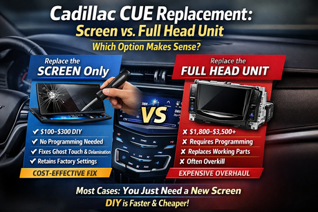 Cadillac CUE Replacement: Screen vs. Full Head Unit — Which Option Makes Sense?