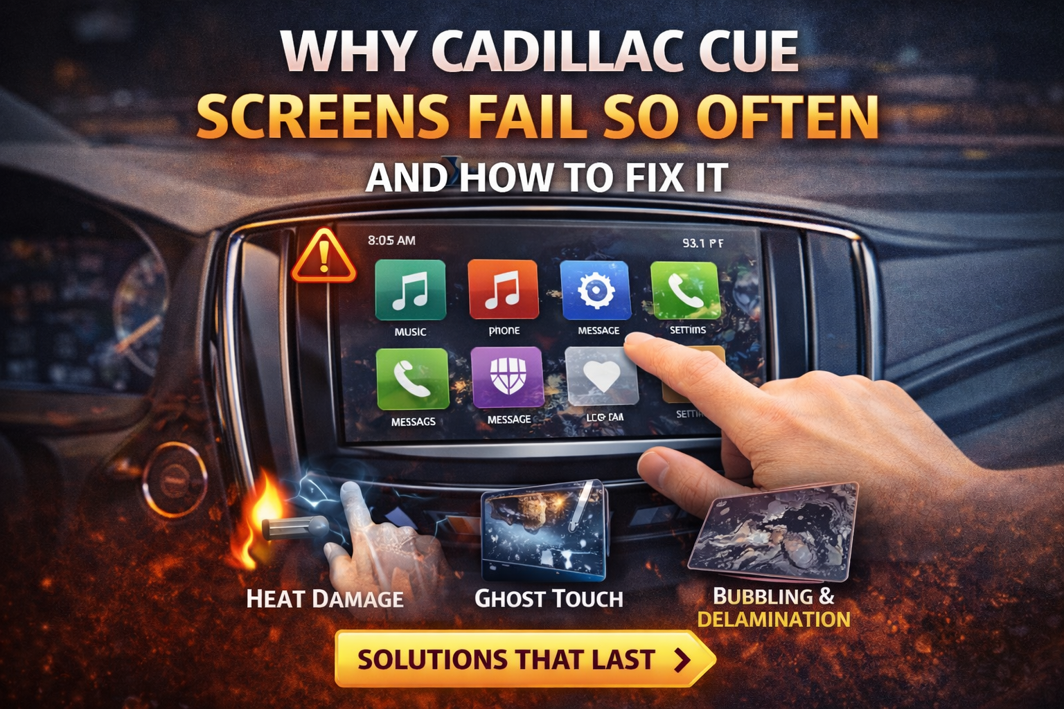 Why Cadillac CUE Screens Fail So Often (And How to Fix It for Good)