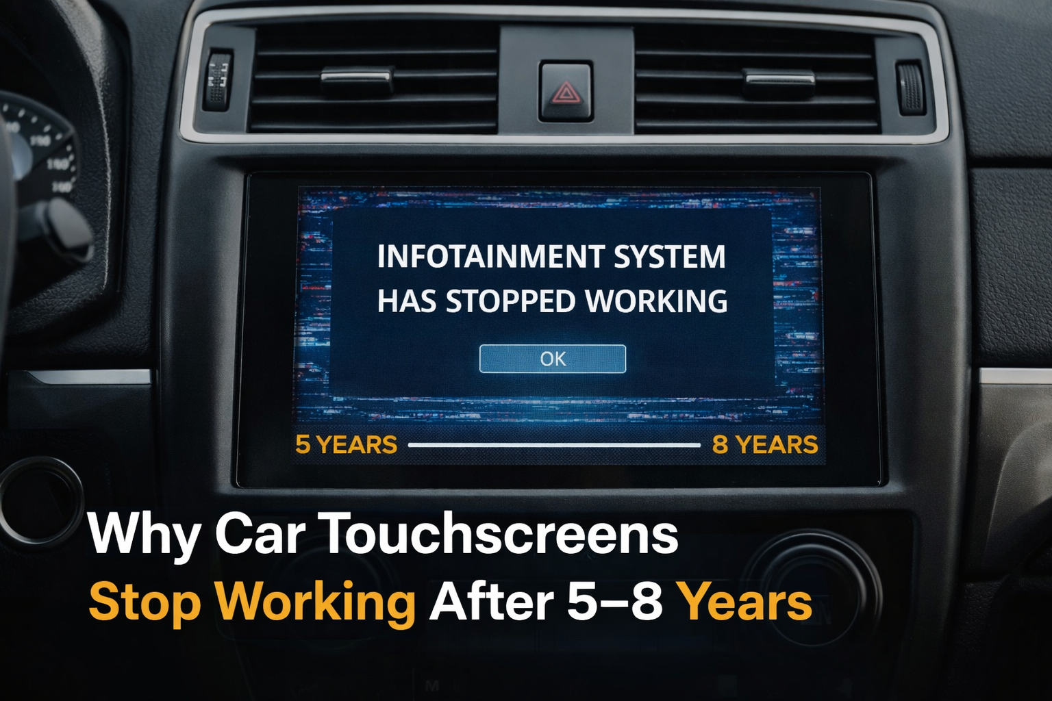 Why Car Touchscreens Stop Working After 5–8 Years