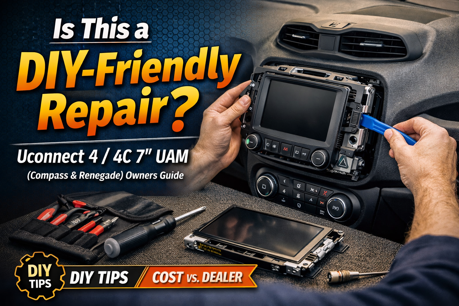 Is This a DIY-Friendly Repair? Uconnect 4 / 4C 7" UAM (Compass & Renegade)