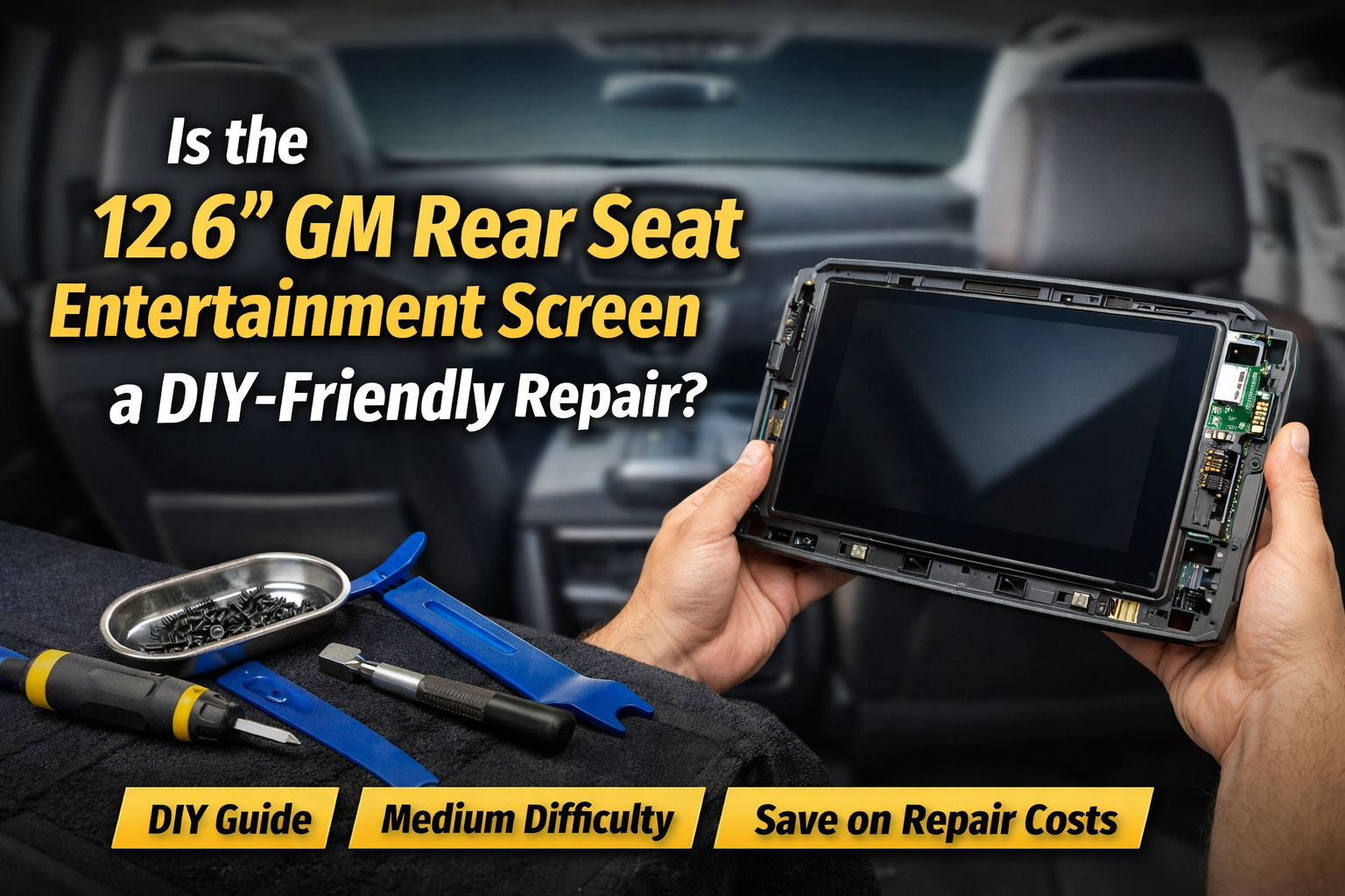 Is the 12.6" GM Rear Seat Entertainment Screen a DIY-Friendly Repair?