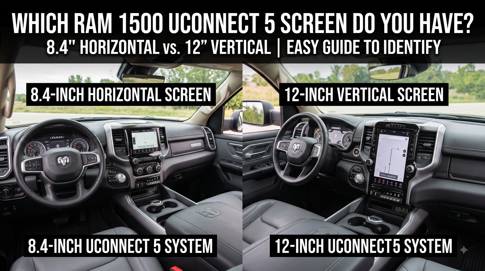 RAM 1500 Uconnect 5: 8.4-Inch vs. 12-Inch, How to Tell Which One You Have