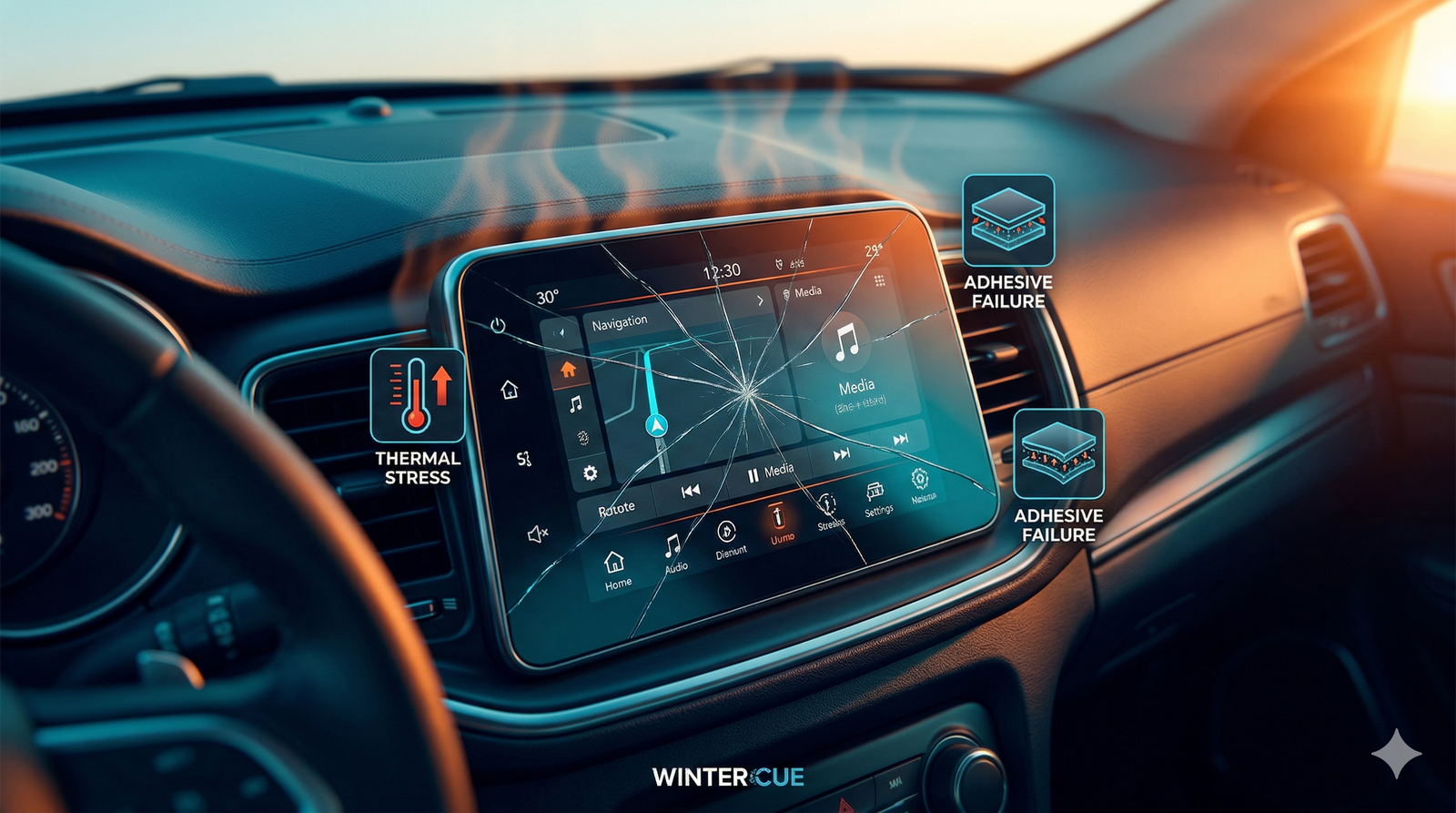 Why Some Car Screens Crack Without Impact