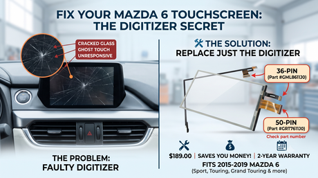 Mazda 6 Touchscreen Cracked or Unresponsive? Here's What's Actually Wrong (2015–2019)
