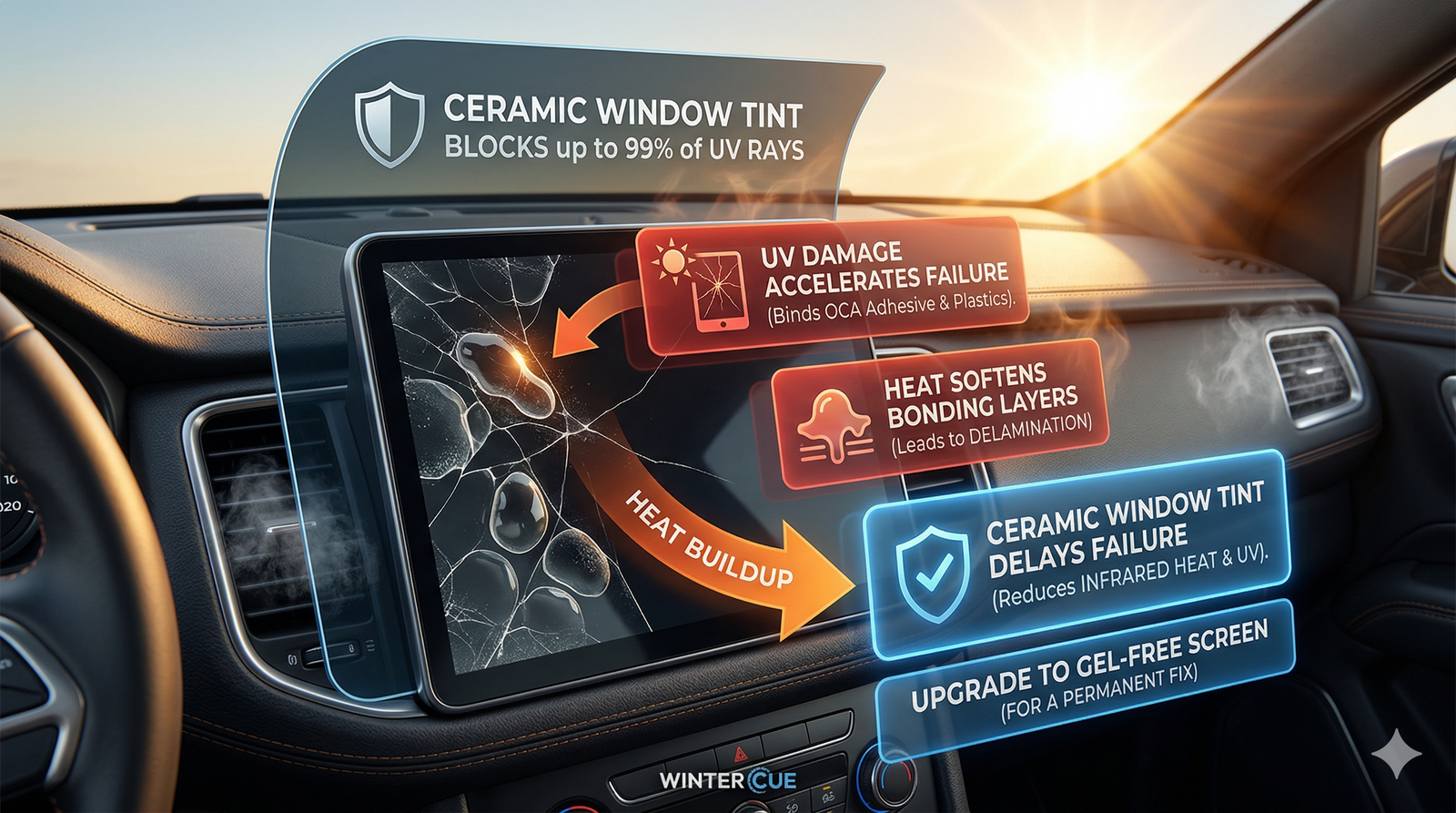 Does Window Tint Actually Protect Your Dashboard Screen? The Truth About UV Protection for Screens