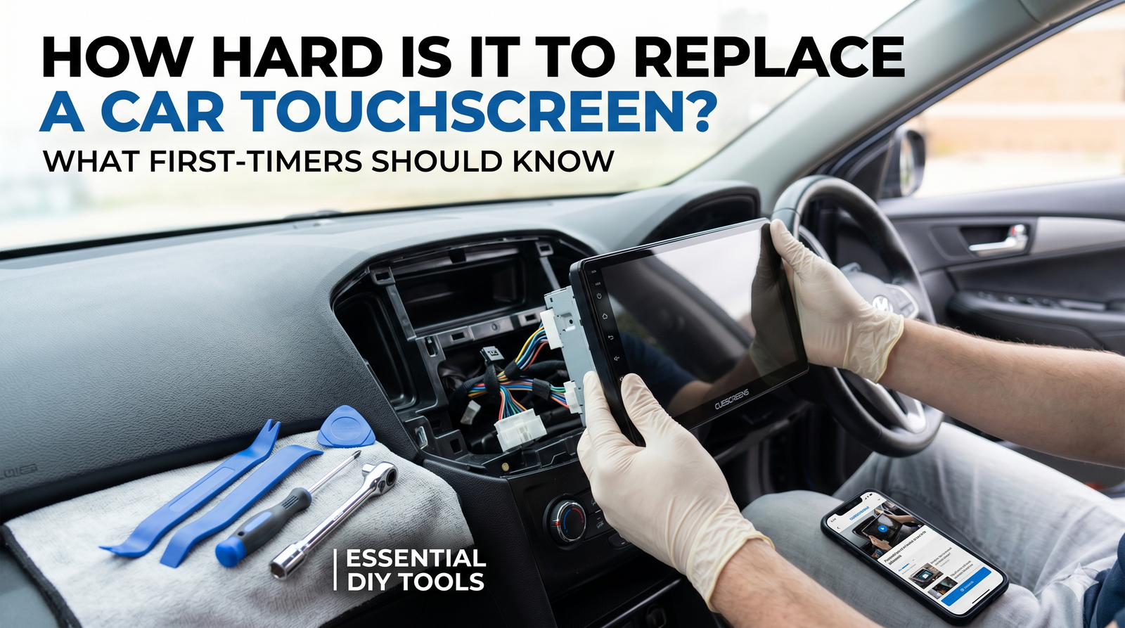 How Hard Is It to Replace a Car Touchscreen? What First-Timers Should Know