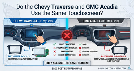 Do the Chevy Traverse and GMC Acadia Use the Same Touchscreen?