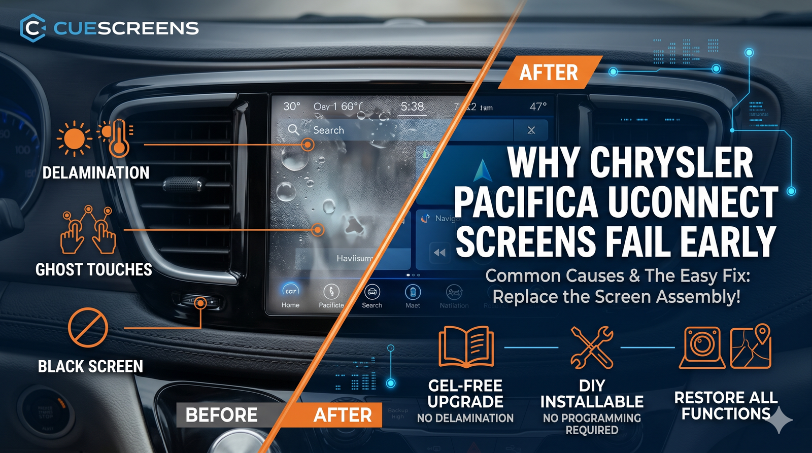 Why Chrysler Pacifica Uconnect Screens Fail Early