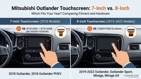 Mitsubishi Outlander Touchscreen: 7-Inch vs. 8-Inch, Which Fits Your Year?