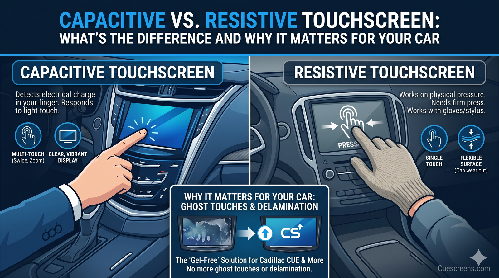 Capacitive vs Resistive Touchscreen: What's the Difference and Why It Matters for Your Car