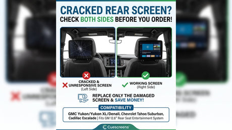 GM 12.6" Rear Seat Screens: How to Know If You Need One Replacement or Two