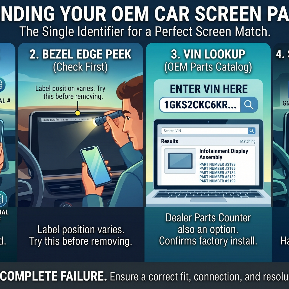 How to Find Your Car Screen's OEM Part Number – Cuescreens