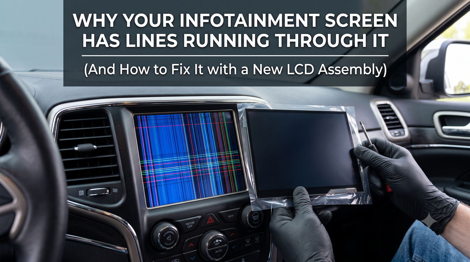 Why Your Infotainment Screen Has Lines Running Through It