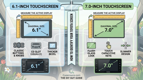 How Do I Know If My Toyota Has the 6.1-Inch or 7-Inch Touchscreen?