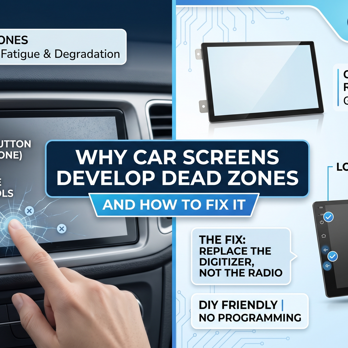 Why Car Screens Develop Dead Zones Over Time – Cuescreens