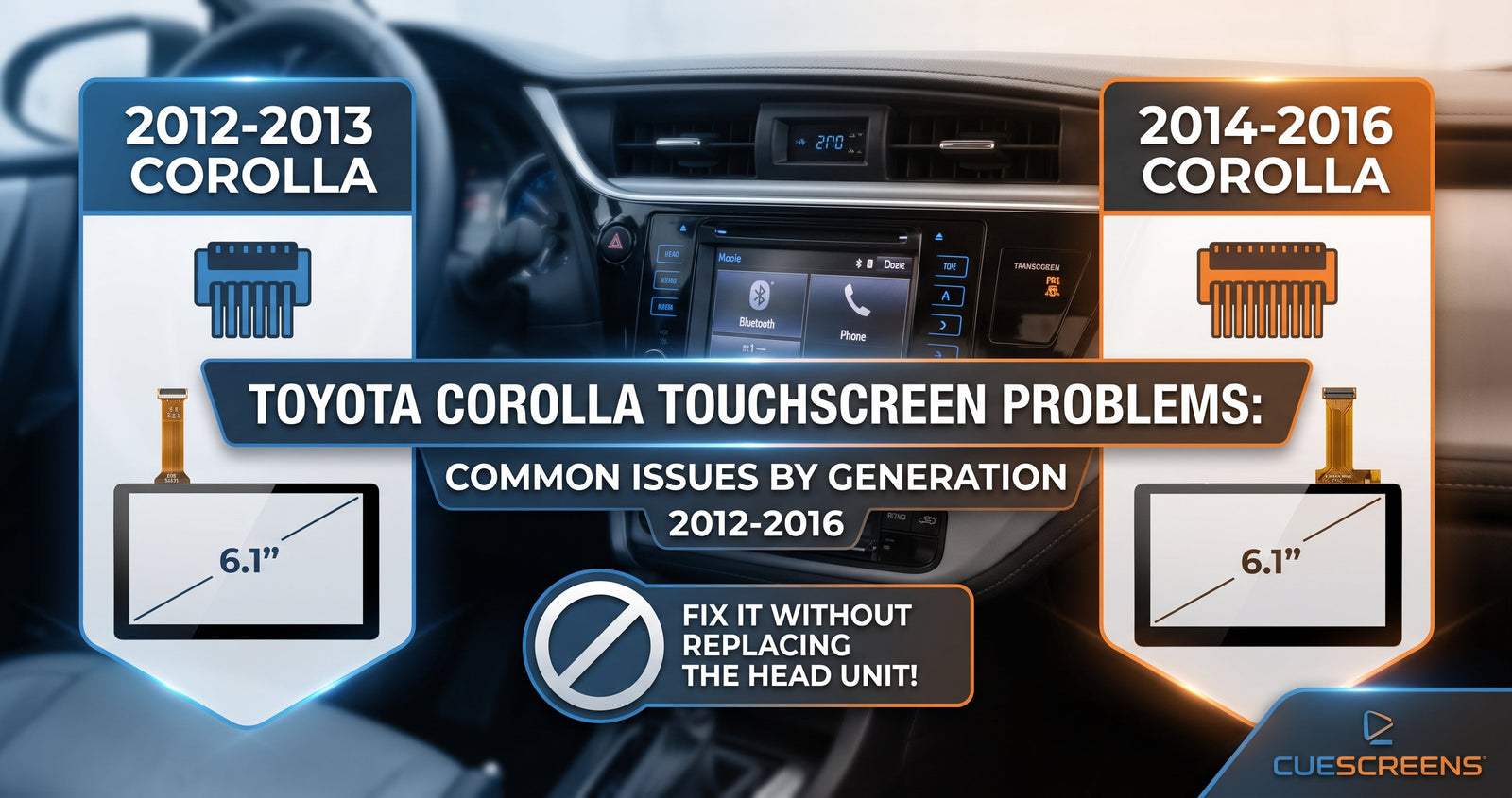 Toyota Corolla Touchscreen Problems: Common Issues by Generation