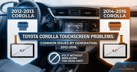 Toyota Corolla Touchscreen Problems: Common Issues by Generation