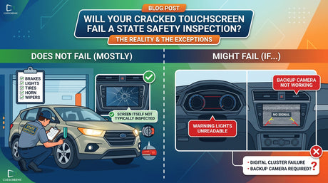Can a Cracked Touchscreen Cause a Failed State Inspection?