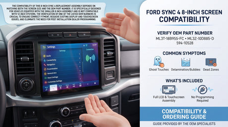 Ford SYNC 4 8-Inch Screen: Compatibility and Ordering Guide