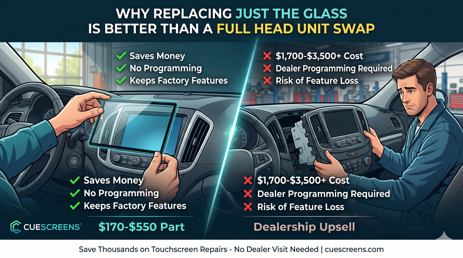 Why Replacing Just the Glass Is Better Than a Full Head Unit Swap