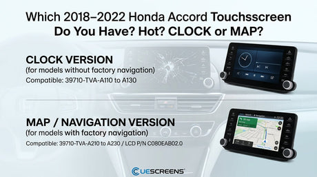 Does Your 2018–2022 Honda Accord Have the CLOCK or MAP Touchscreen? How to Tell Before You Order