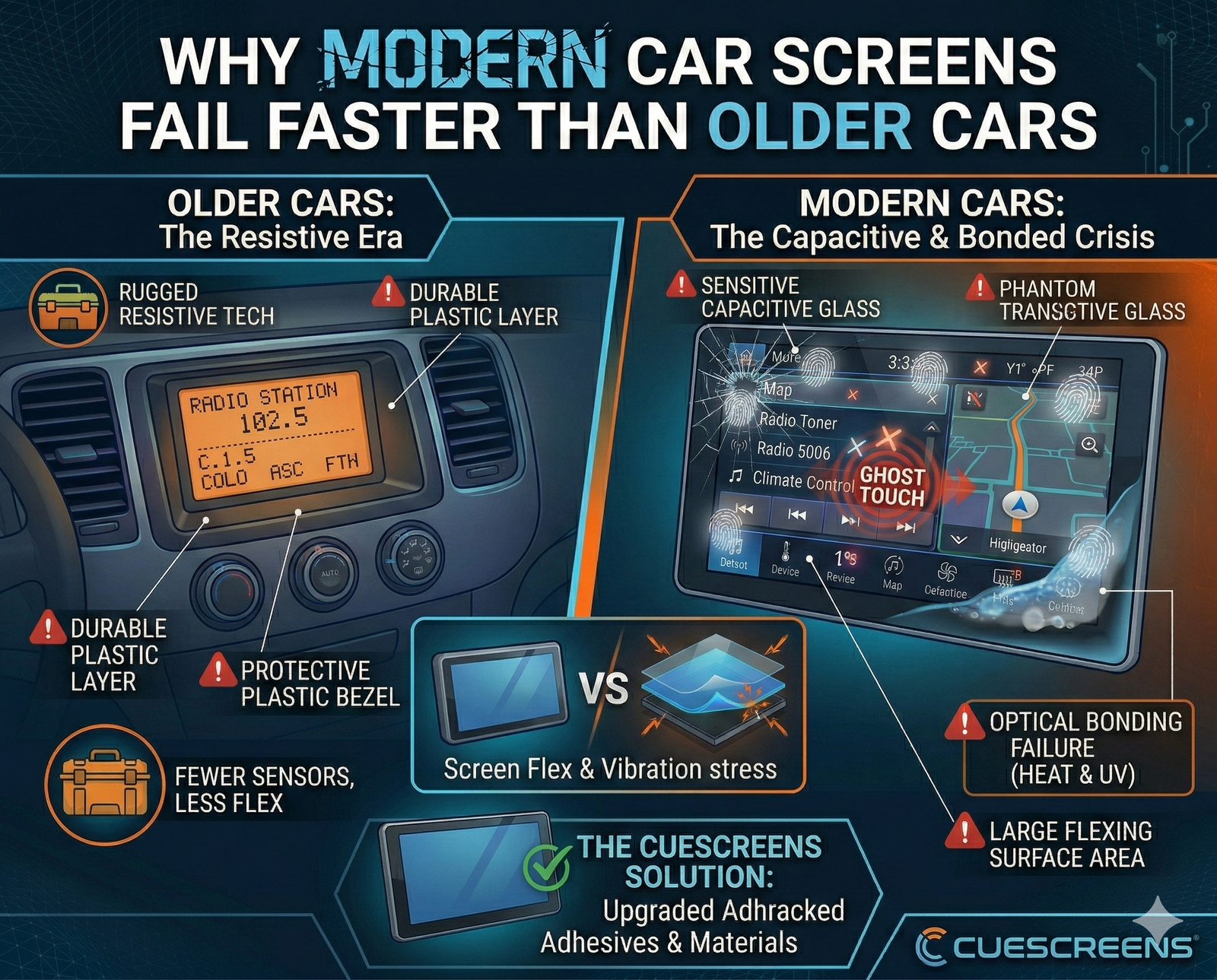 Why Modern Car Screens Fail Faster Than Older Cars (And What to Do About It)