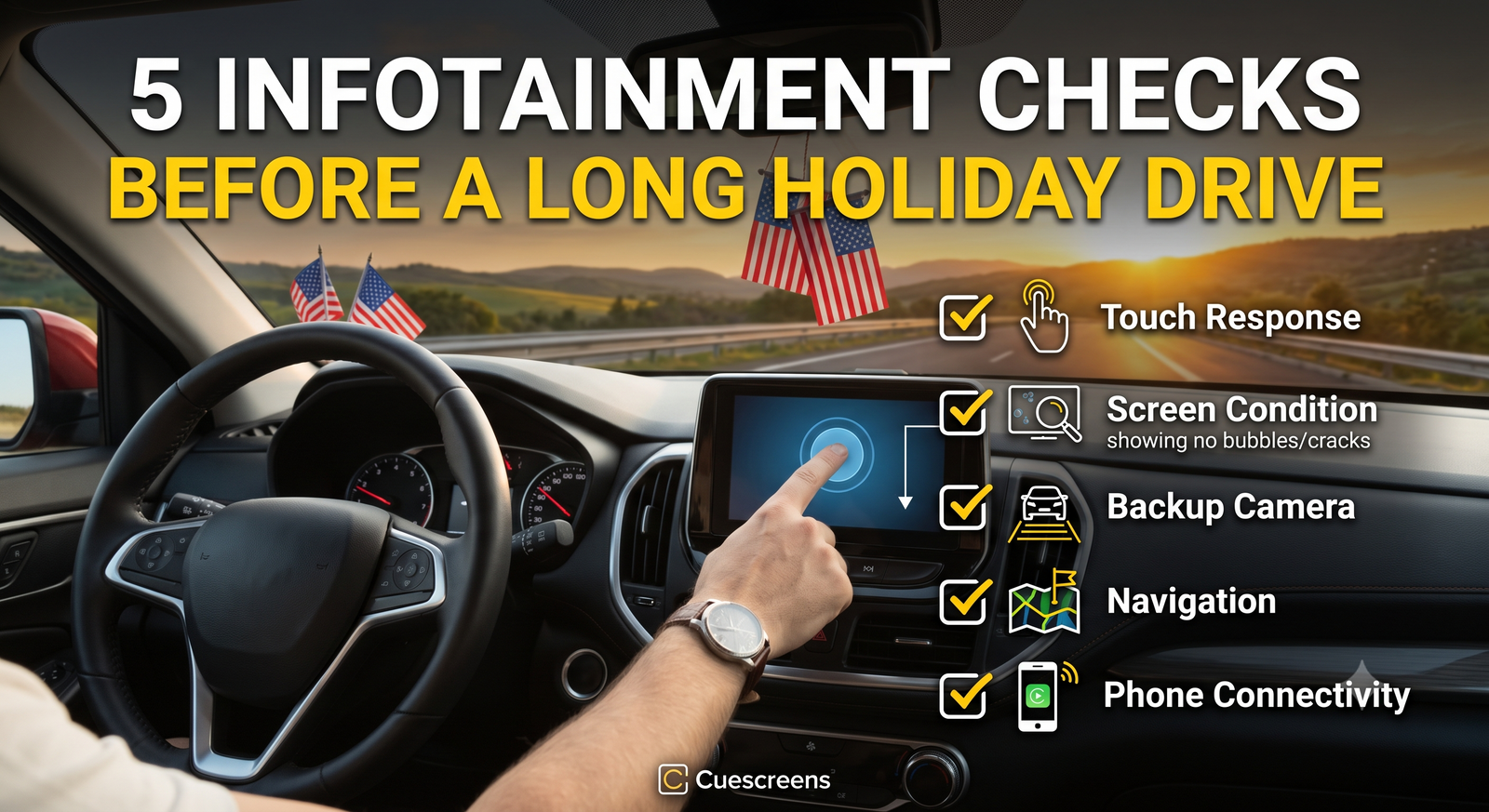 5 Infotainment Checks Before a Long Holiday Drive