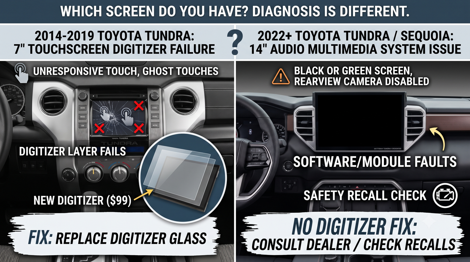 Toyota Tundra and Sequoia Touchscreen Issues: What's Actually Wrong and What You Can Fix
