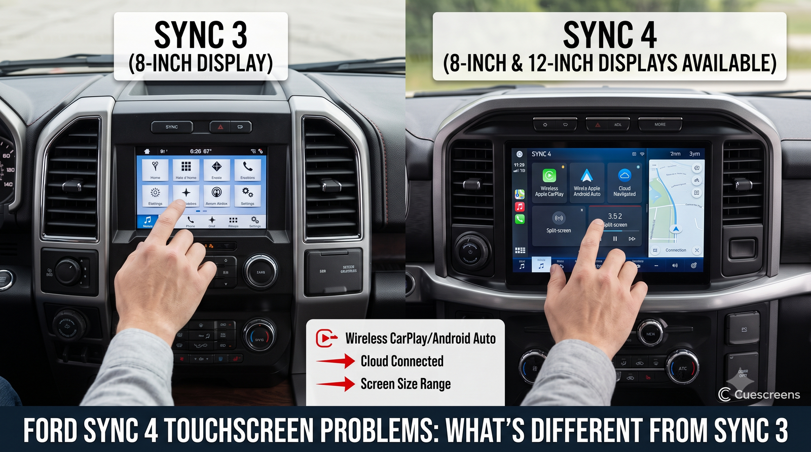 Ford SYNC 4 Touchscreen Problems: What's Different From SYNC 3