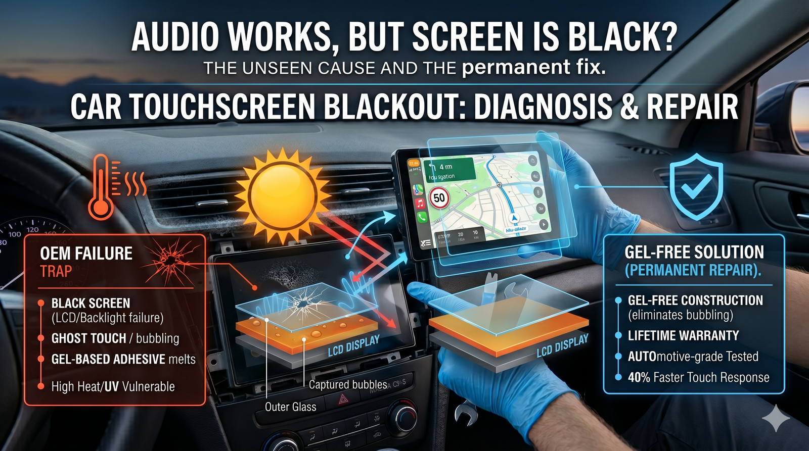 Why Your Radio Plays Music When the Display Is Completely Black