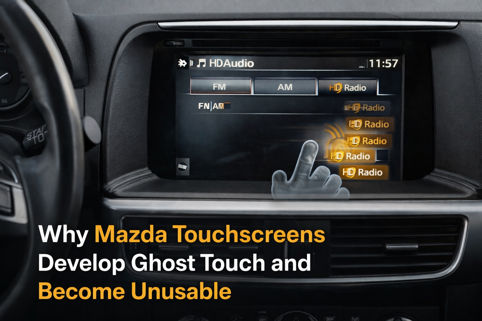 Why Mazda Touchscreens Develop Ghost Touch and Become Unusable
