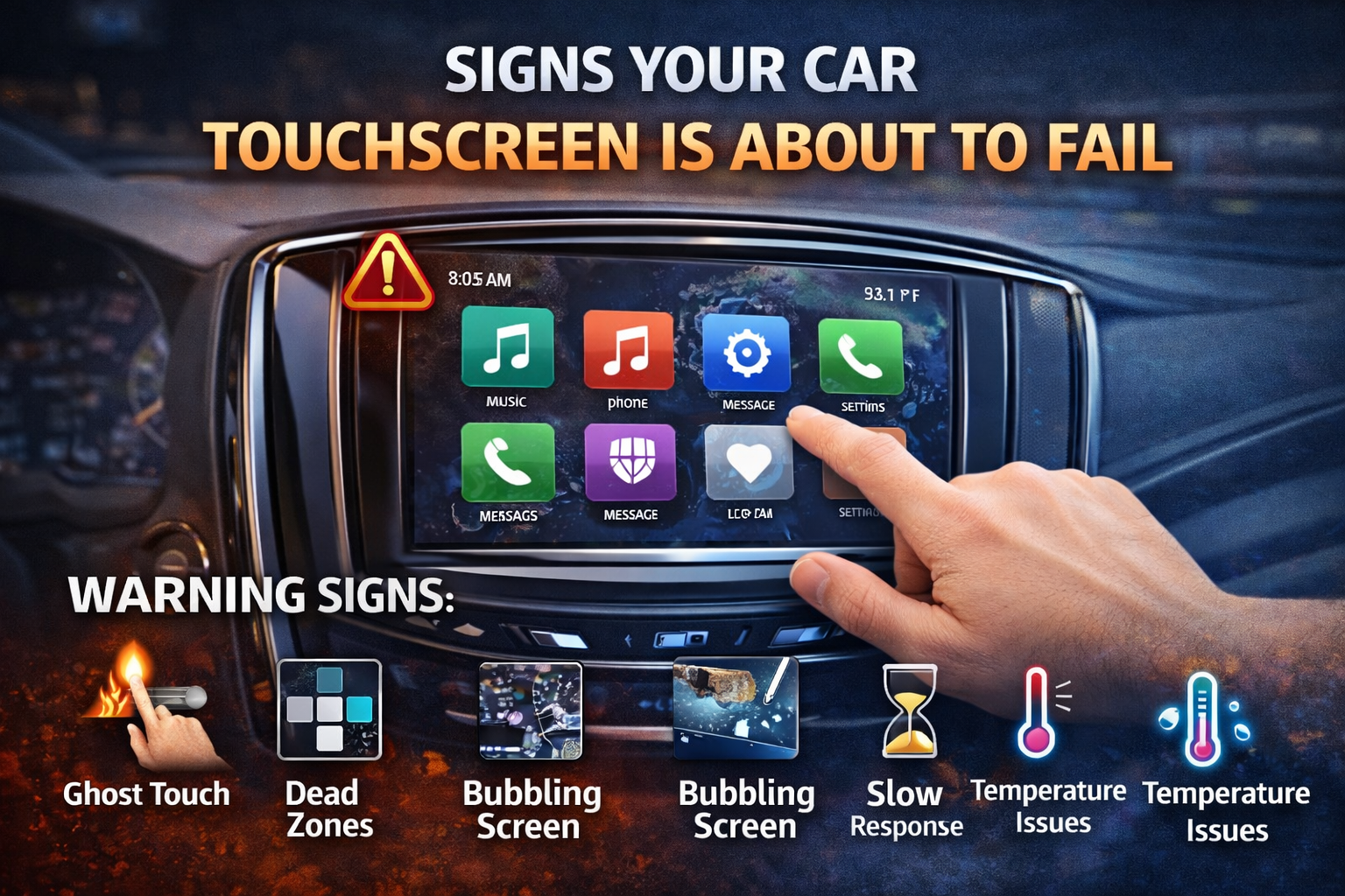 Signs Your Car Touchscreen Is About to Fail (Before It Completely Dies)