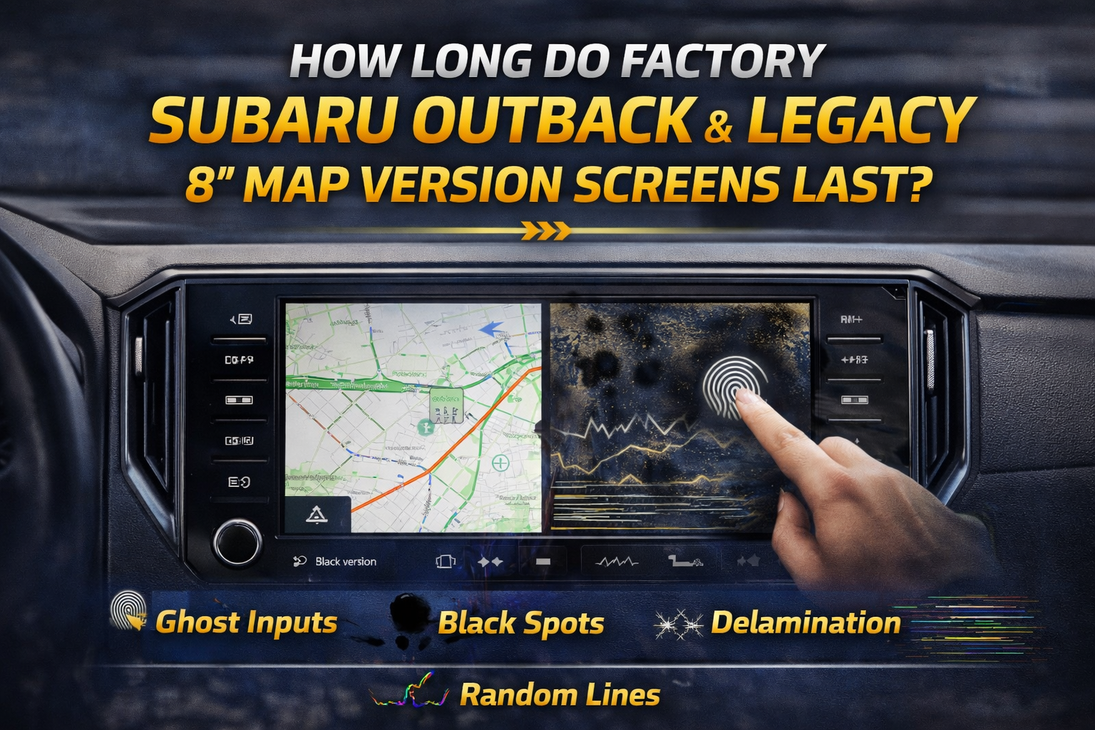 How Long Do Factory Subaru Outback & Legacy 8" MAP Version Screens Last?