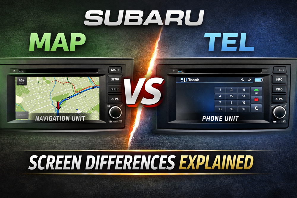 Subaru MAP vs TEL Screen Differences Explained – Cuescreens