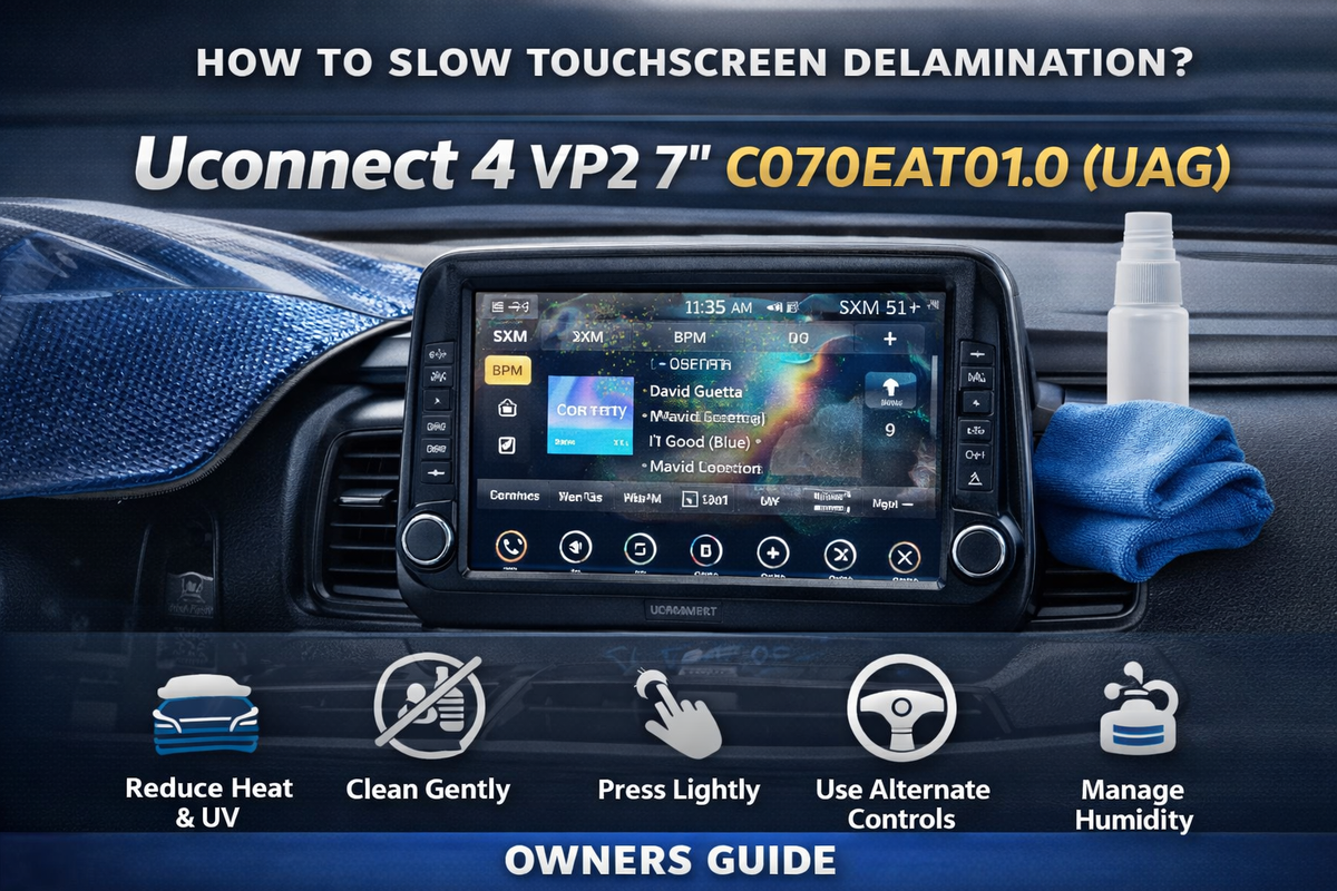 How to Slow Touchscreen Delamination in Uconnect 4 VP2 7