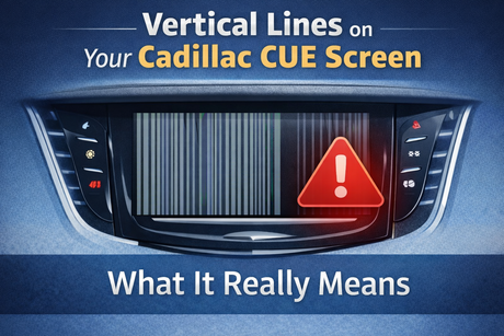 What the Vertical Line Pattern on a Cadillac CUE Screen Actually Means