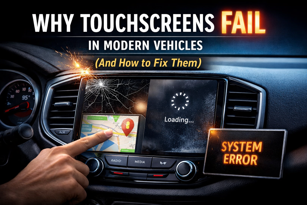 Defect Car Screen Why Touchscreens Fail in Modern Vehicles (And How to Fix Them) – Cuescreens