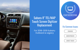 2018-2019 Outback & Legacy 8-Inch TEL/MAP Upgraded Touchscreen Digitizer Replacement – Anti-Glare, Gel-Free, Ultra-Responsive Chip