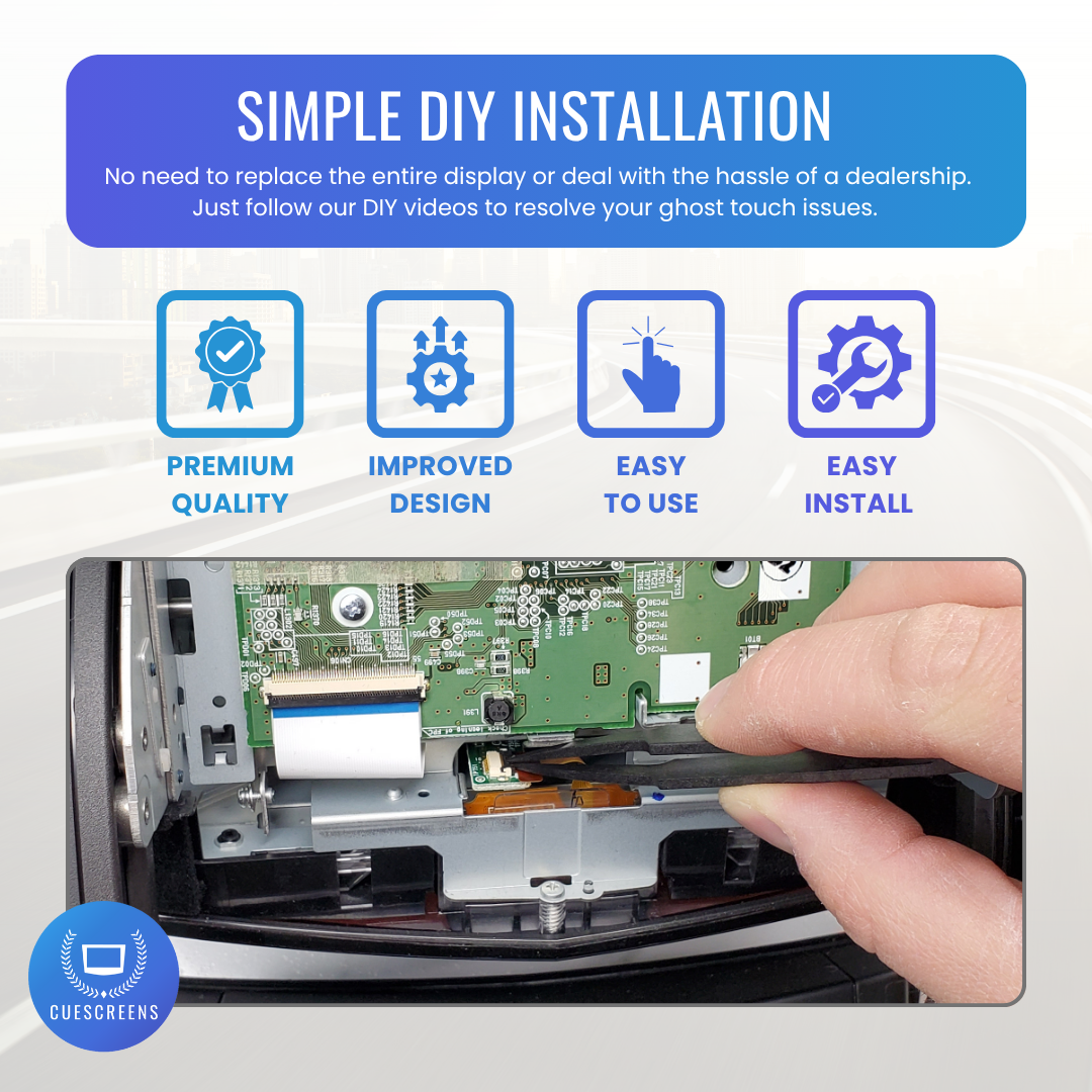 DIY installation guide for electronic device with text and icons on a blue background