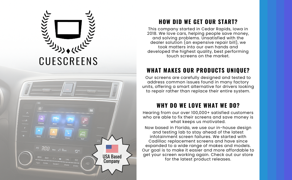 Nissan Kicks Versa 7" Touchscreen Replacement (CAMERA or DISP) | Cuescreens