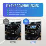 2018-2019 Outback & Legacy 8-Inch TEL/MAP Upgraded Touchscreen Digitizer Replacement – Anti-Glare, Gel-Free, Ultra-Responsive Chip