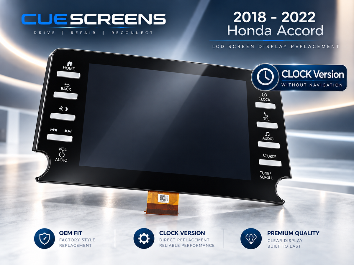 2018–2022 Honda Accord 8" LCD + Touch Screen Replacement – CLOCK Version | 39710-TVA-A110-M1