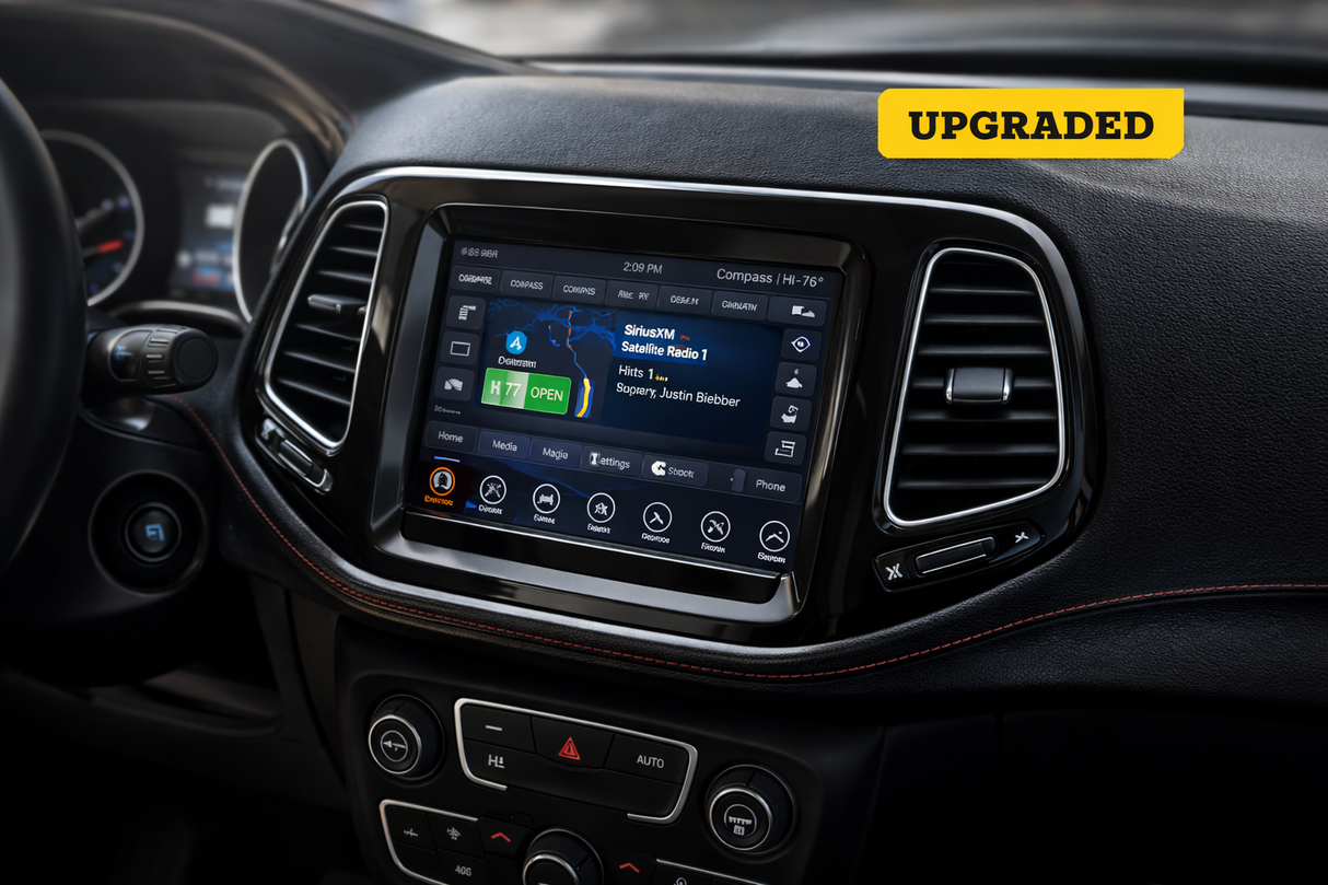 [UAM] Replacement Uconnect 4 / 4C 8.4 Inch LCD Touchscreen For 2018–2022 Jeep Compass and Jeep Renegade