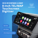 2018-2019 Outback & Legacy 8-Inch TEL/MAP Upgraded Touchscreen Digitizer Replacement – Anti-Glare, Gel-Free, Ultra-Responsive Chip
