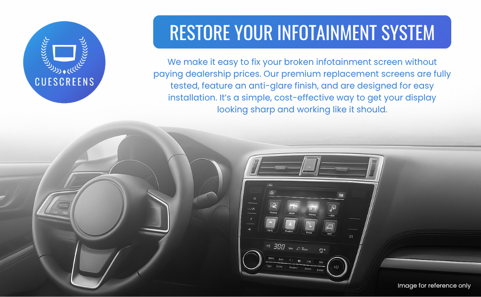 2018-2019 Outback & Legacy 8-Inch TEL/MAP Upgraded Touchscreen Digitizer Replacement – Anti-Glare, Gel-Free, Ultra-Responsive Chip